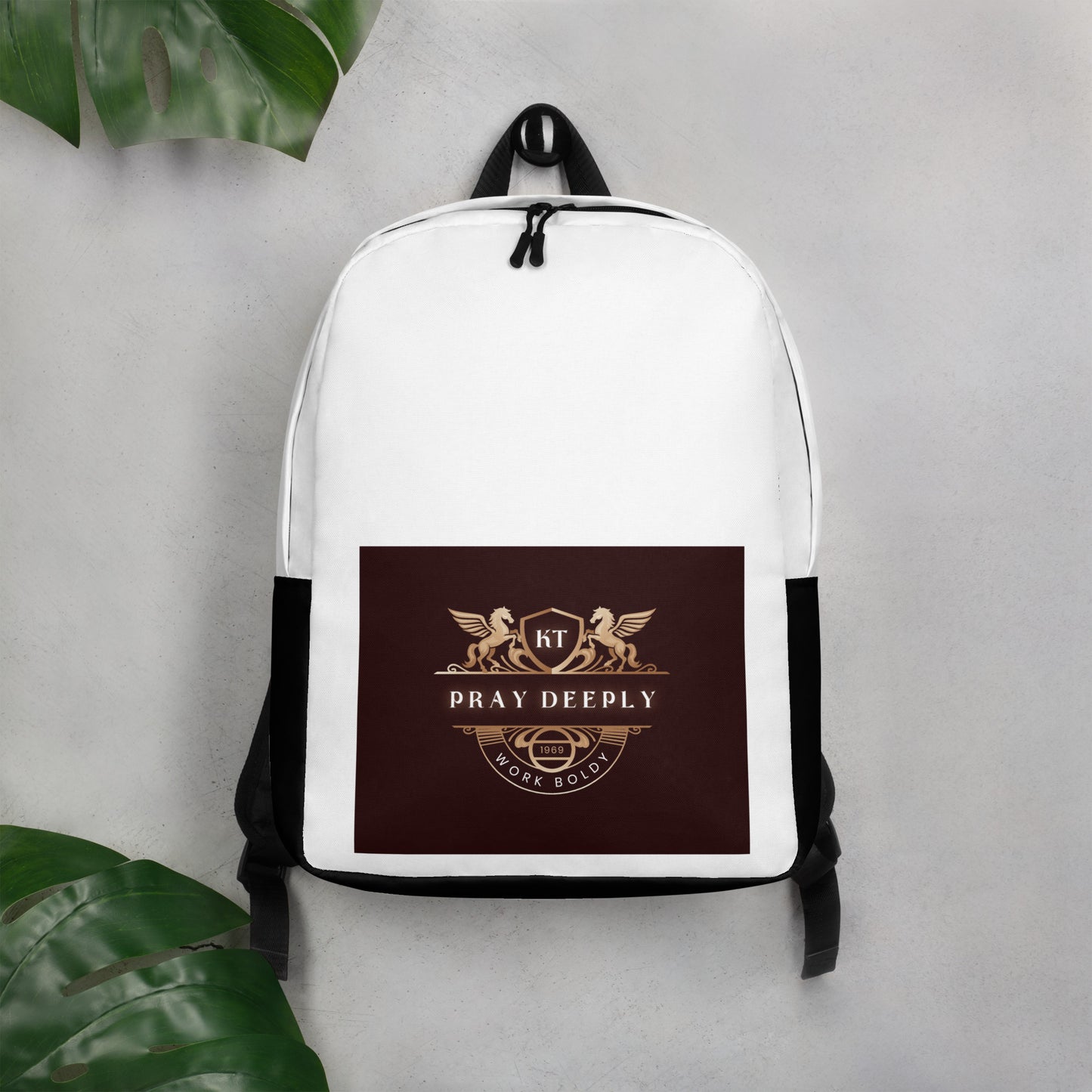 White Minimalist Backpack