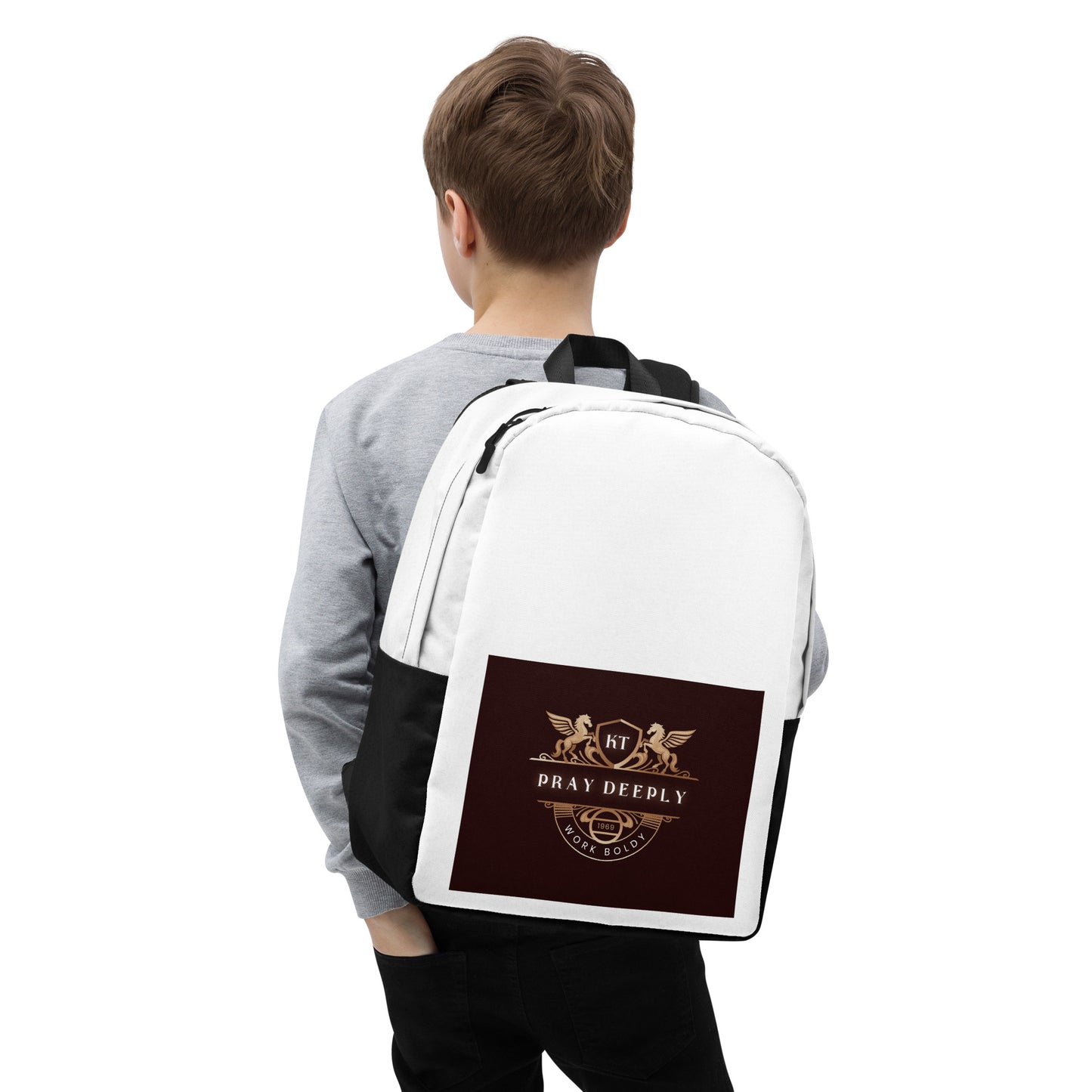 White Minimalist Backpack