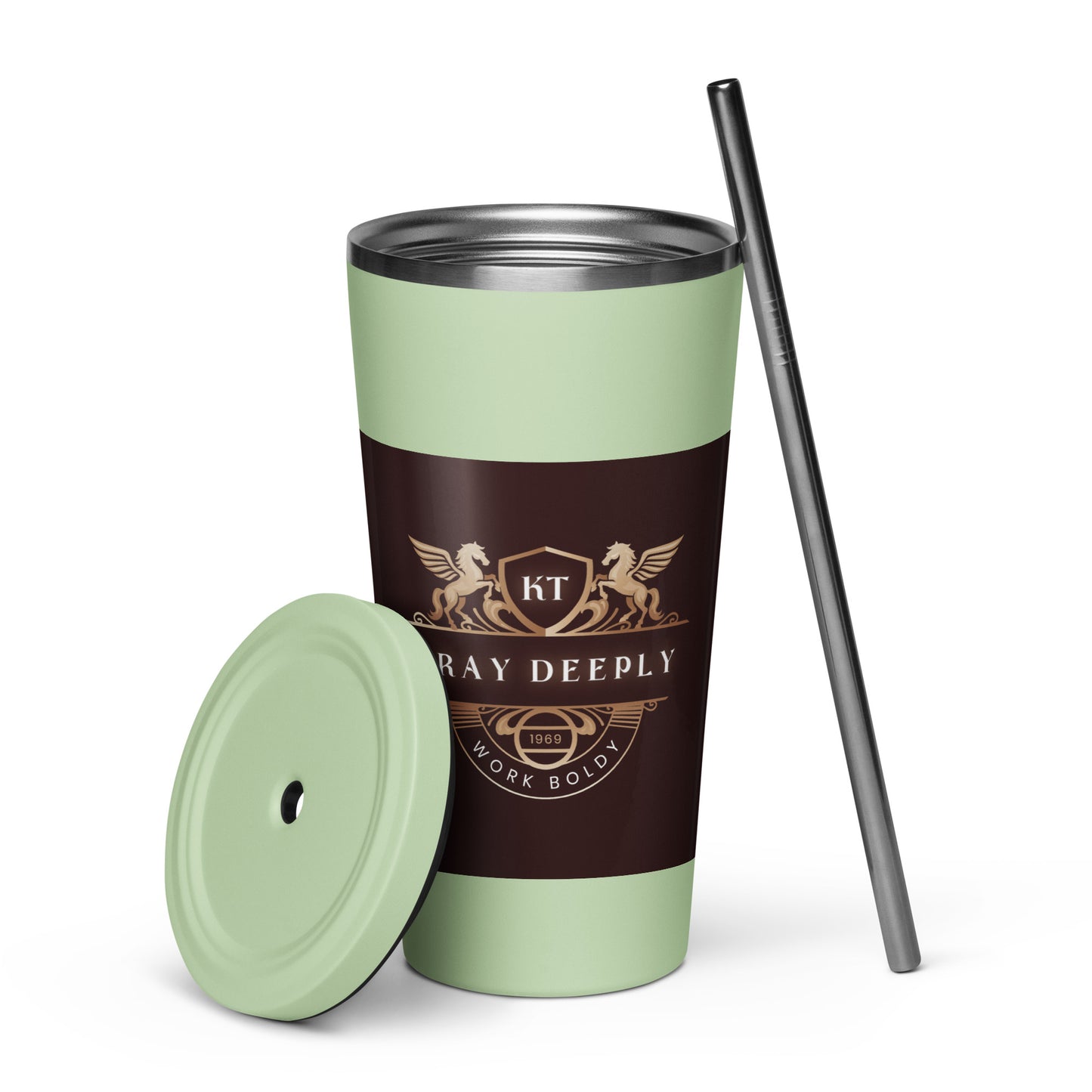 Insulated Tumbler with Straw