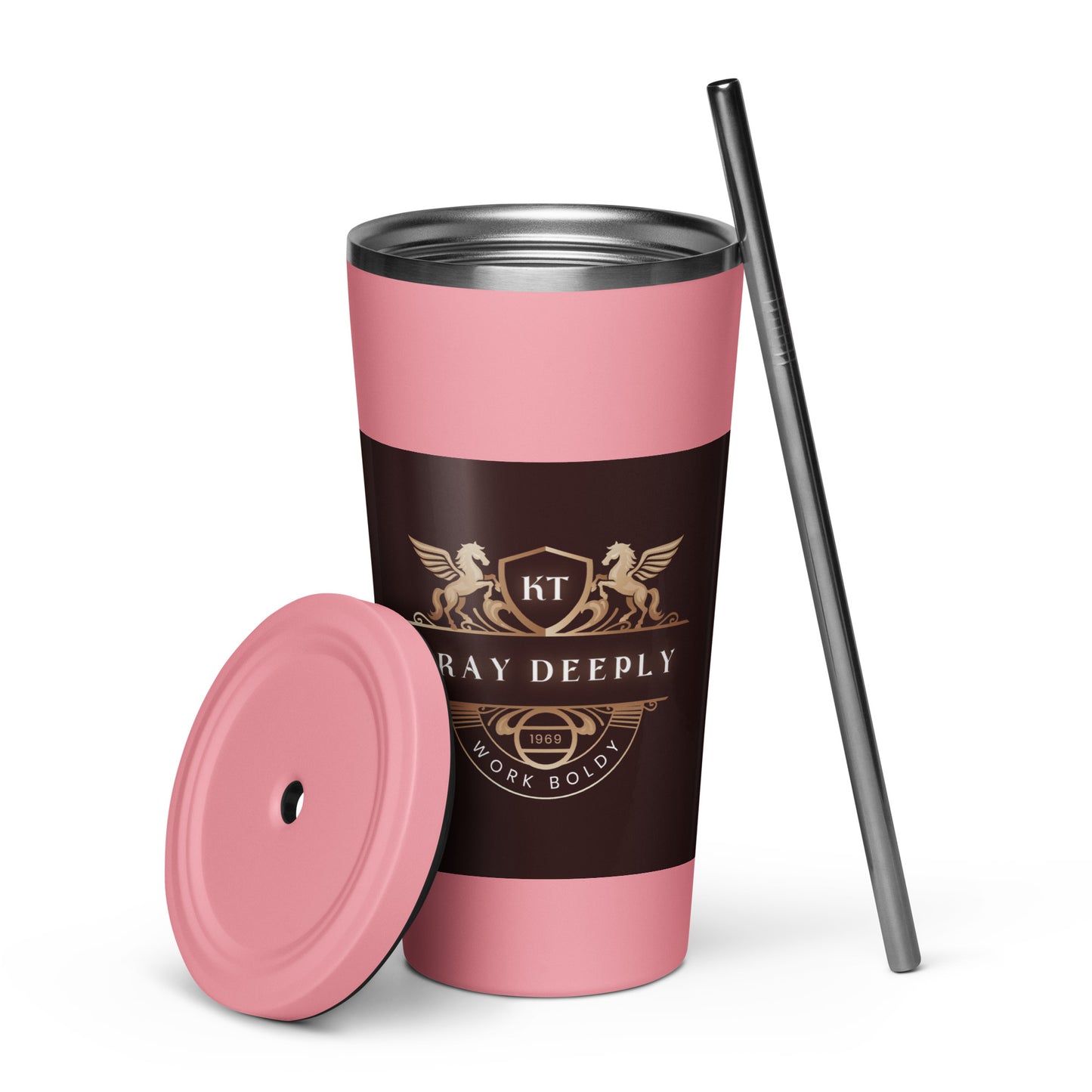 Insulated Tumbler with Straw