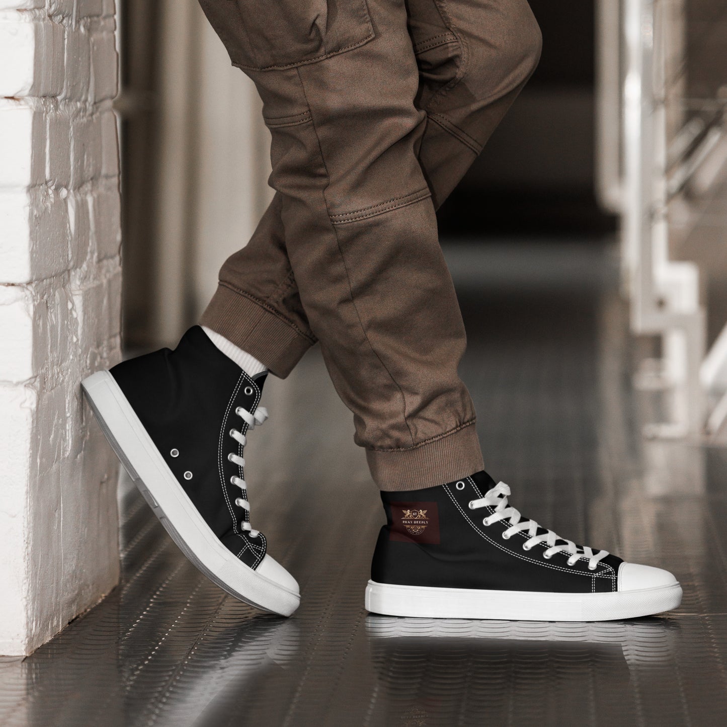 Men’s Black High Top Shoes