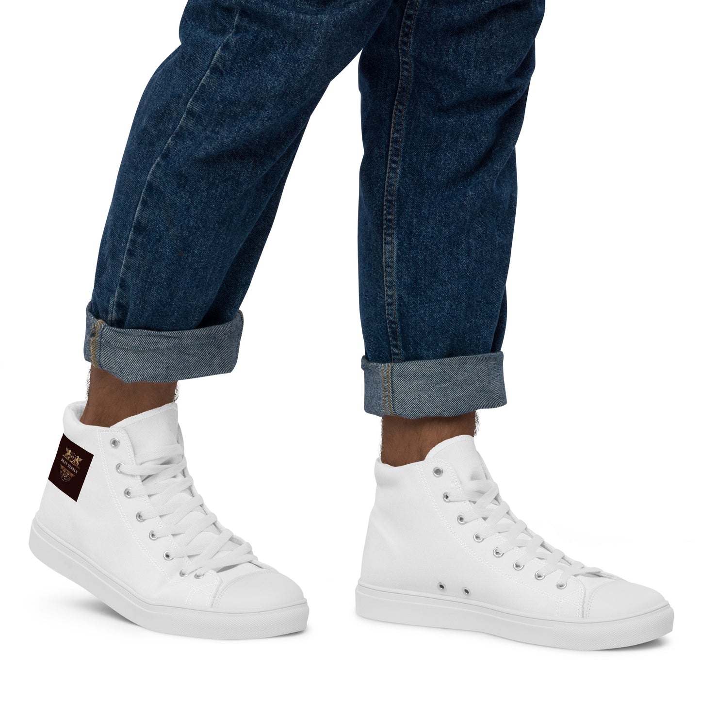 Men’s White High Top Shoes