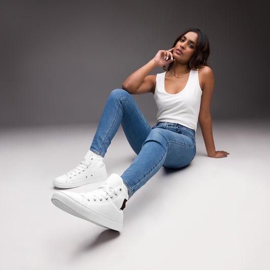 Women’s White High Top Shoes